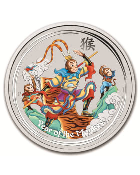 2016 5 oz Australia Lunar Monkey .999 Silver BU