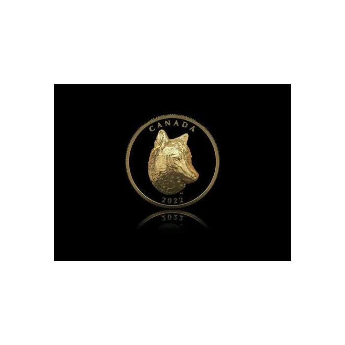 2022 2oz Canada Timber Wolf .9999 Gold Proof Extraordinarily High