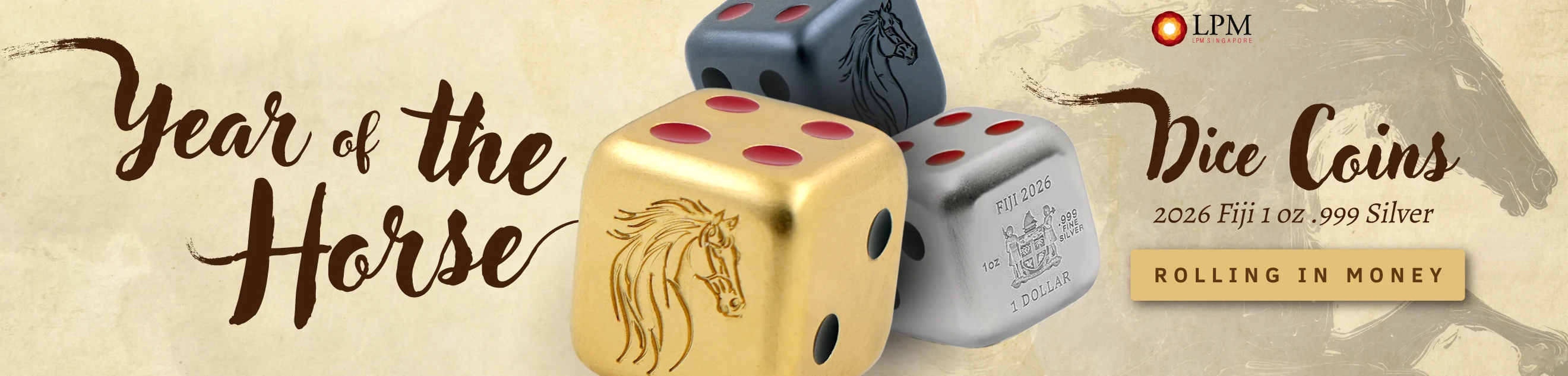 2026 Fiji Lunar Horse Dice