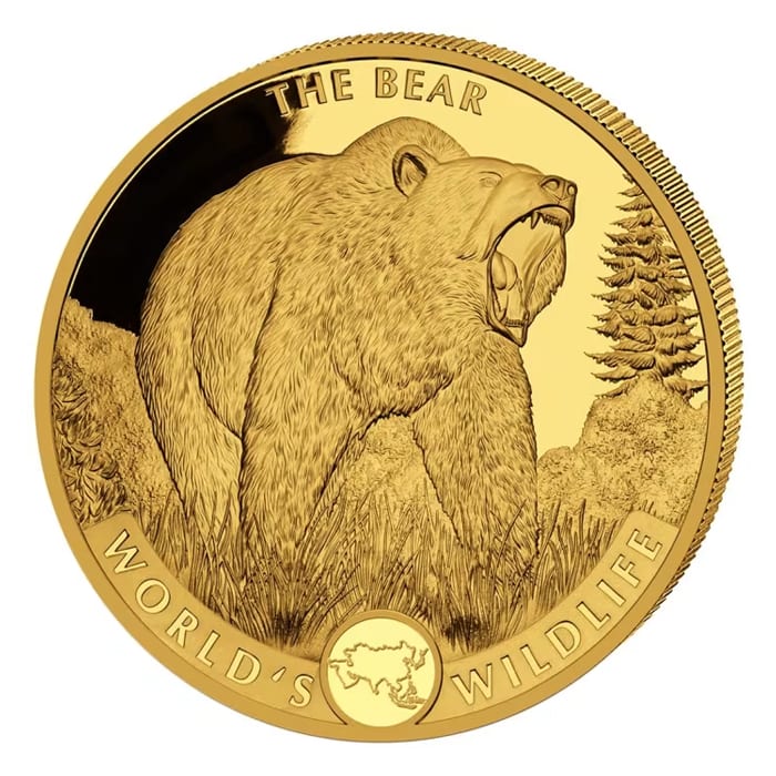 パラオ金貨　ベアー（熊） 2022_1oz_congo_world_s_wildlif