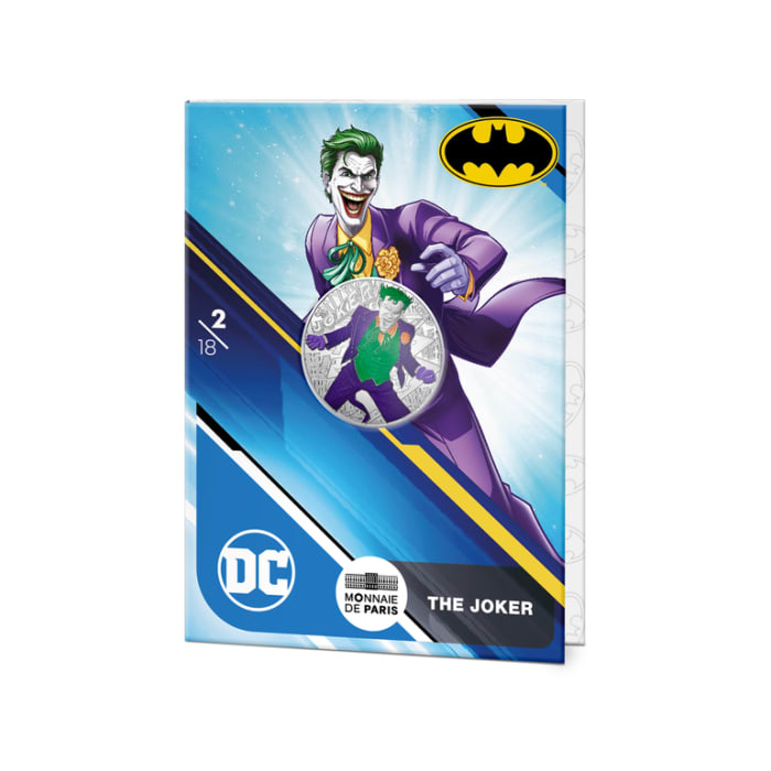 2025 13g France 90 years of DC - The Joker .333 Silver Coloured Coin