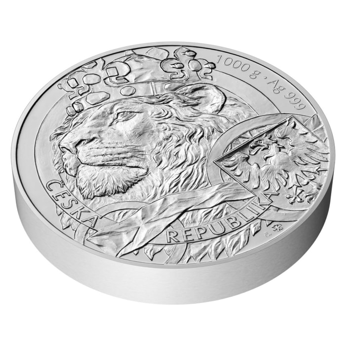 2025 紐埃捷克獅子.999銀幣1公斤