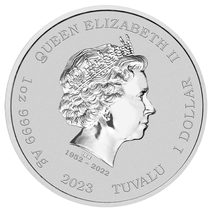 2023 1oz Tuvalu The Phantom .9999 Silver Coloured BU Coin