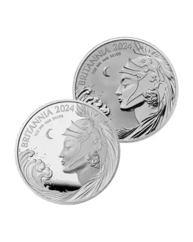 2024 Great Britain Britannia Fractional .999 Silver Reverse