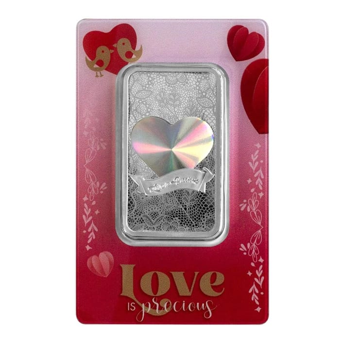 2021　PAMP社　1オンス銀バー　LOVE ALWAYS　海外大人気　！ 1 ounce Silver Bar - PAMP Suisse Love Always - Premium