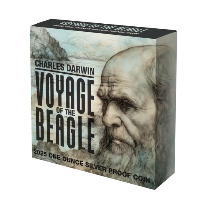 2025 1oz Niue Charles Darwin: Voyage of the HMS Beagle .999 Silver