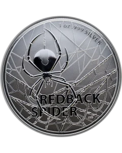 2020 1 oz Australia's Most Dangerous - Redback Spider .999 Silver Coin BU