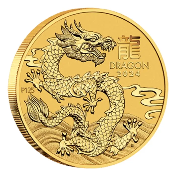 2024 2 oz Australia Lunar Series III - Year of the Dragon