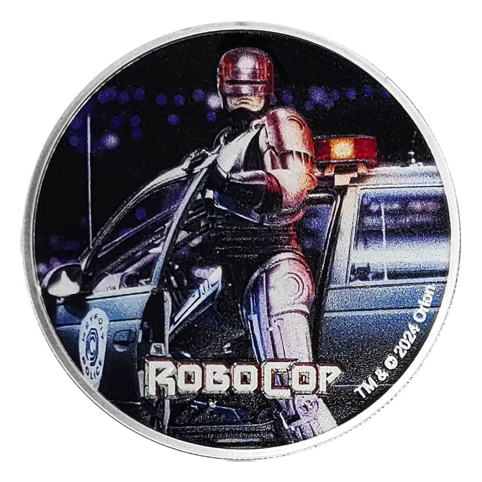 Buy 2024 1 oz Fiji Robocop .999 Silver Coloured BU coin