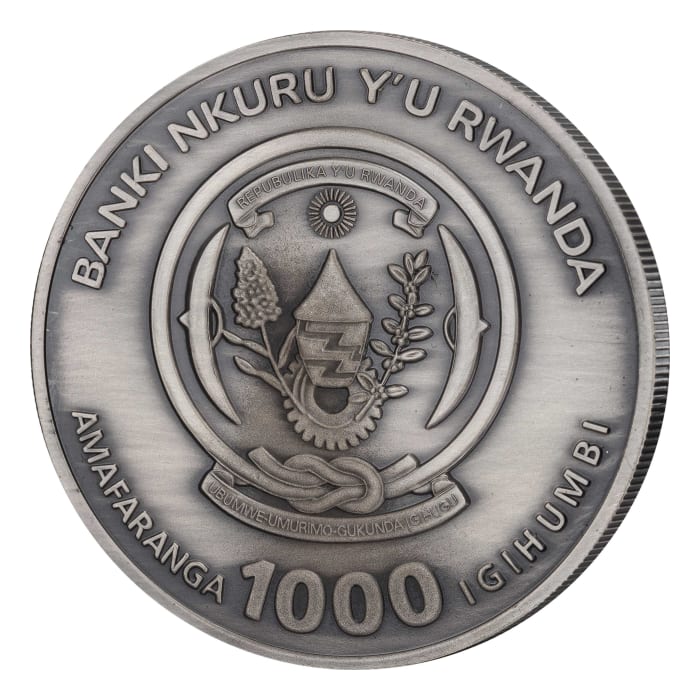 2020 3 oz Rwanda Nautical Ounce: Mayflower .999 Silver High Relief