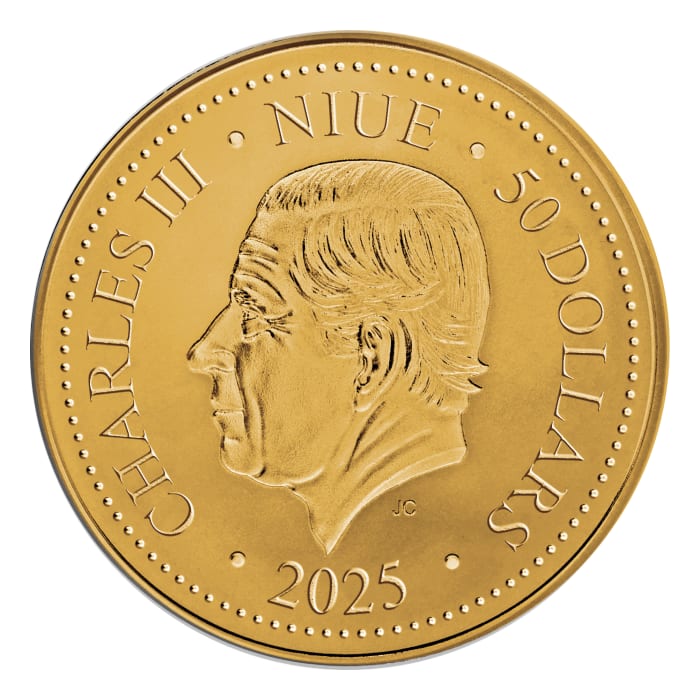 2025 紐埃鳳凰.9999類精鑄金幣1/4盎司