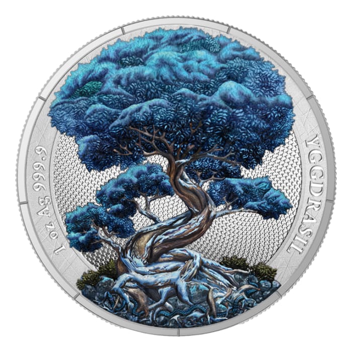 2025 1oz Mythical Forest: Yggdrasil Winter .9999 Silver