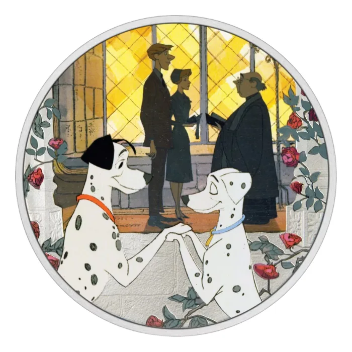 2022 1oz Niue Disney - 101 Dalmatians series- Love .999 Silver