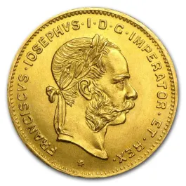 1892 2.9g Austria Emperor Franz Joseph I .900 Gold Coin