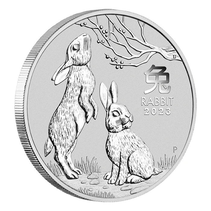 moonの宝物2 2023 2 oz Australia Lunar Series III - Year of the Rabbit