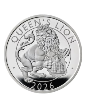 2026 1oz Great Britain The Royal Tudor Beasts - Queen's Lion 999 Silver Proof Coin