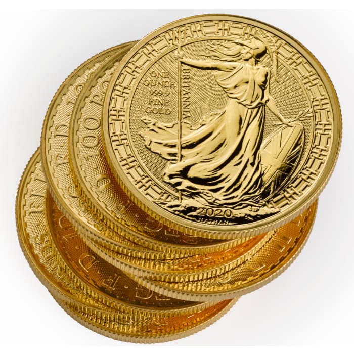 貨幣 金貨 2020 英國東方紋飾不列顛女神.9999金幣1盎司