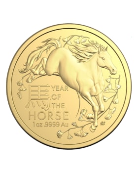 2026 1oz Australia Lunar Series -Year of the Horse .9999 Gold BU Coin