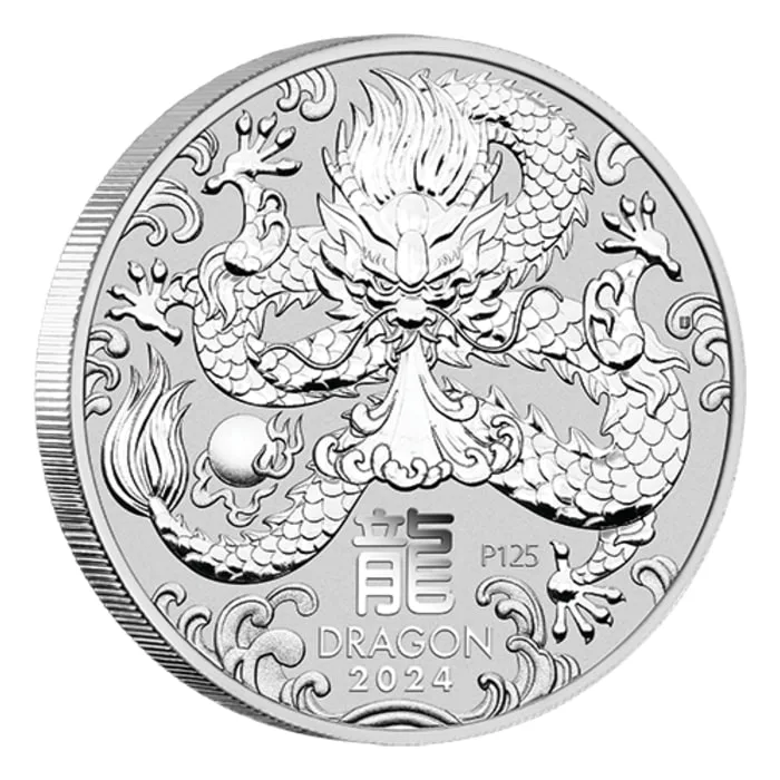 2024 2 oz Australia Lunar Series III - Year of the Dragon