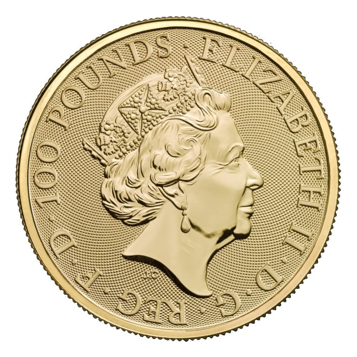 貨幣　金貨 購買2018英國雙龍9999金幣1盎司