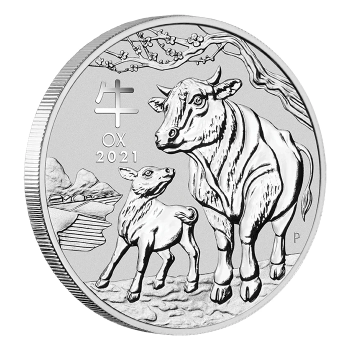 2021 5 oz Australia Lunar Series III - Year of The Ox .9999
