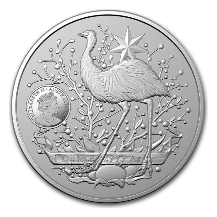 2021 1 oz Australia Coat of Arms .999 Silver BU Coin