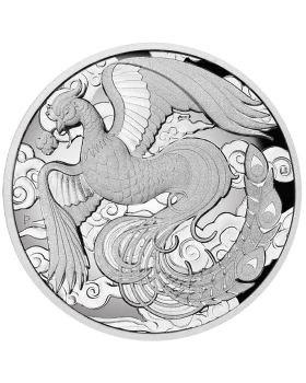 2022 2oz Australia Chinese Myths and Legends - Phoenix .9999 Silver High Relief Proof Coin