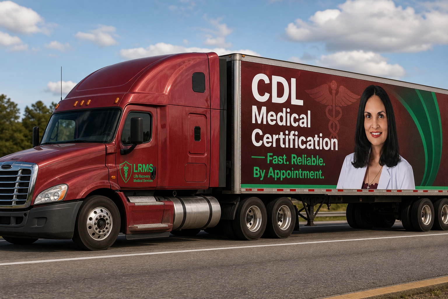 LRMS CDL Medical Certification truck