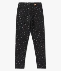 Stylish Heart Print Leggings for Girls - Trendy
