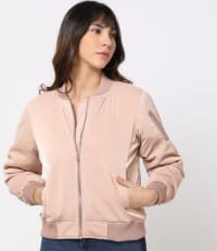 Trendy Rose Gold Bomber Jacket - Kenyan Style
