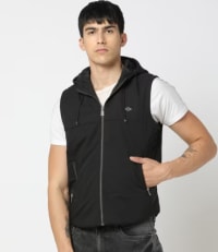 Sleeveless Hooded Puffer Jacket - Trendy & Warm