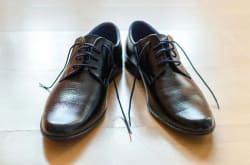 Classic Black Leather Dress Shoes for Men