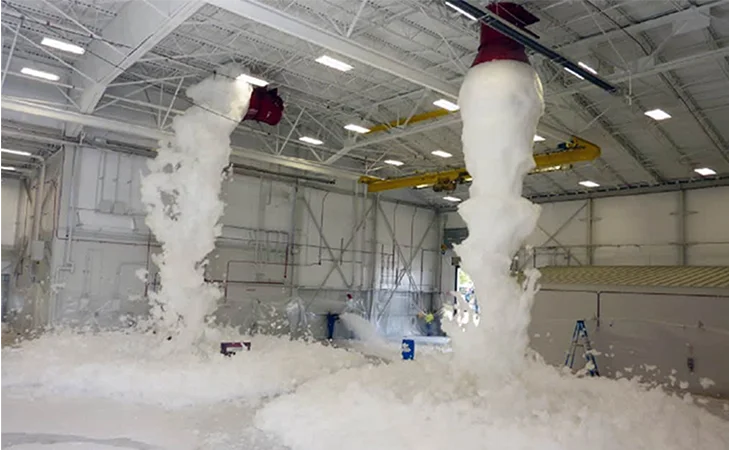 Foam fire suppression