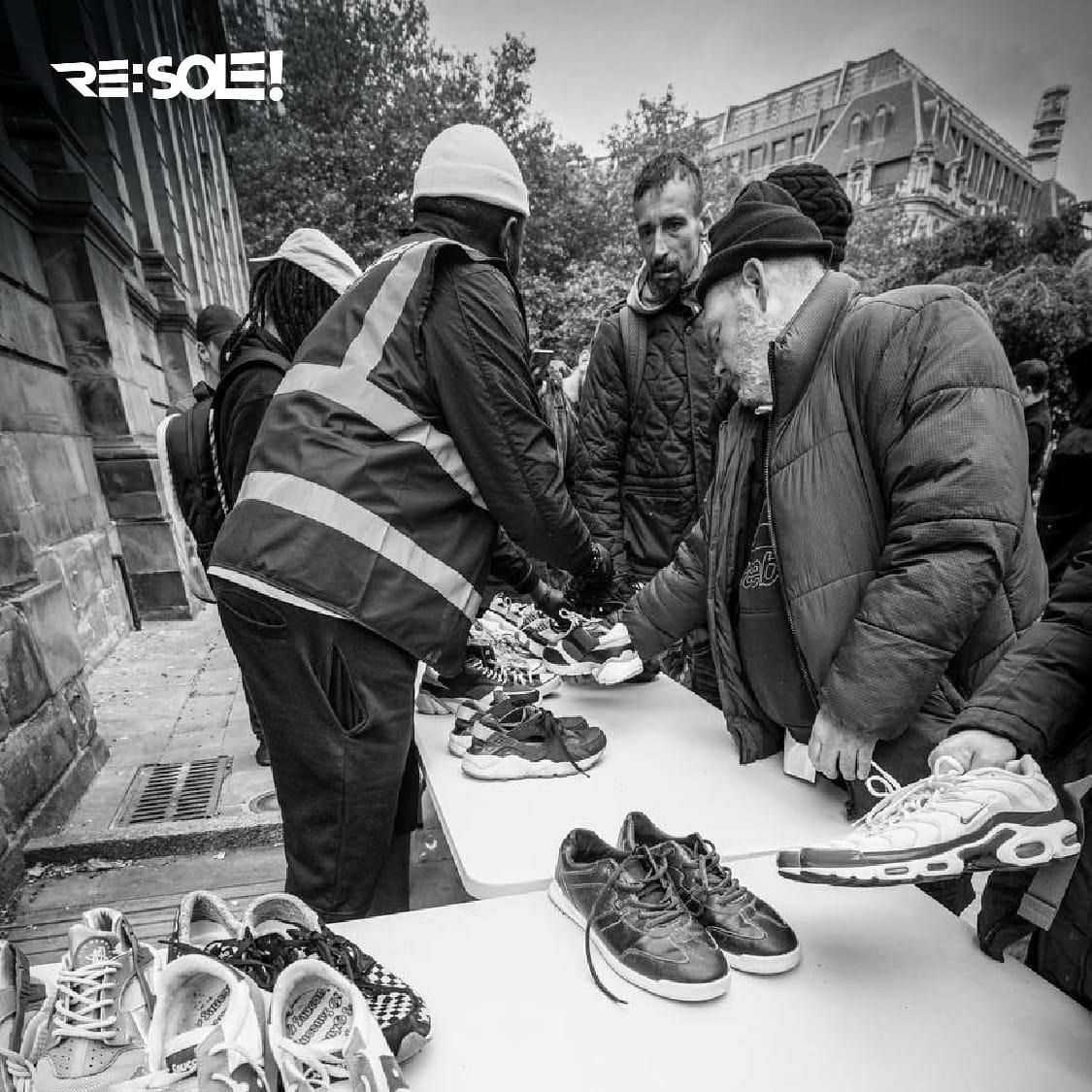Providing Shoes for Refugees