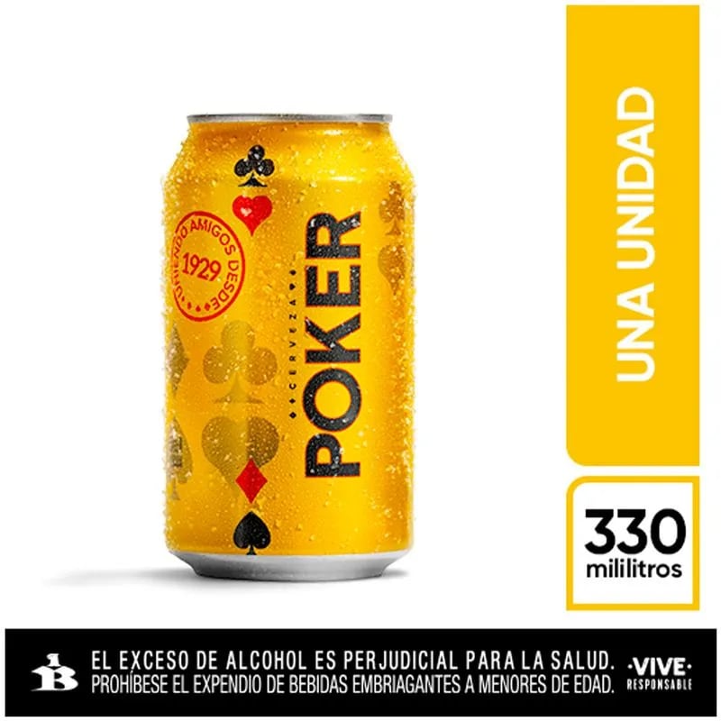 Cerveza en Lata Poker