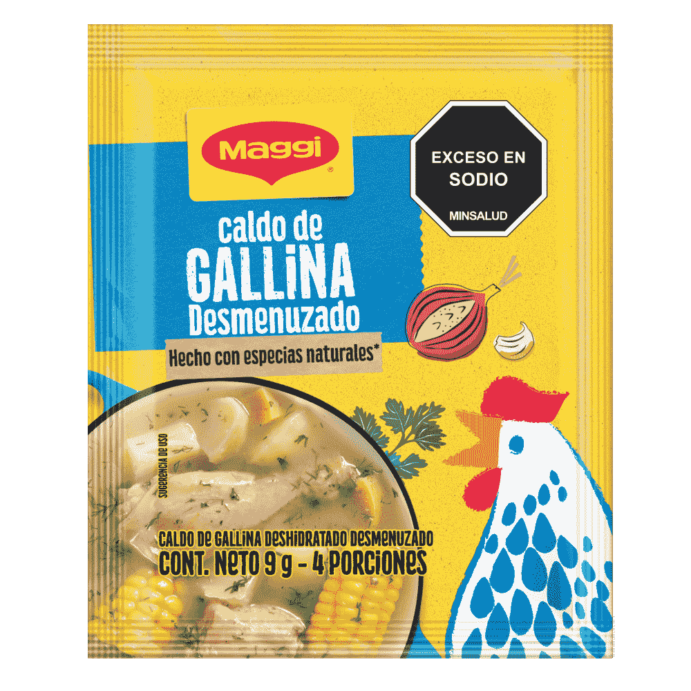 Caldo de Gallina Desmenuzado