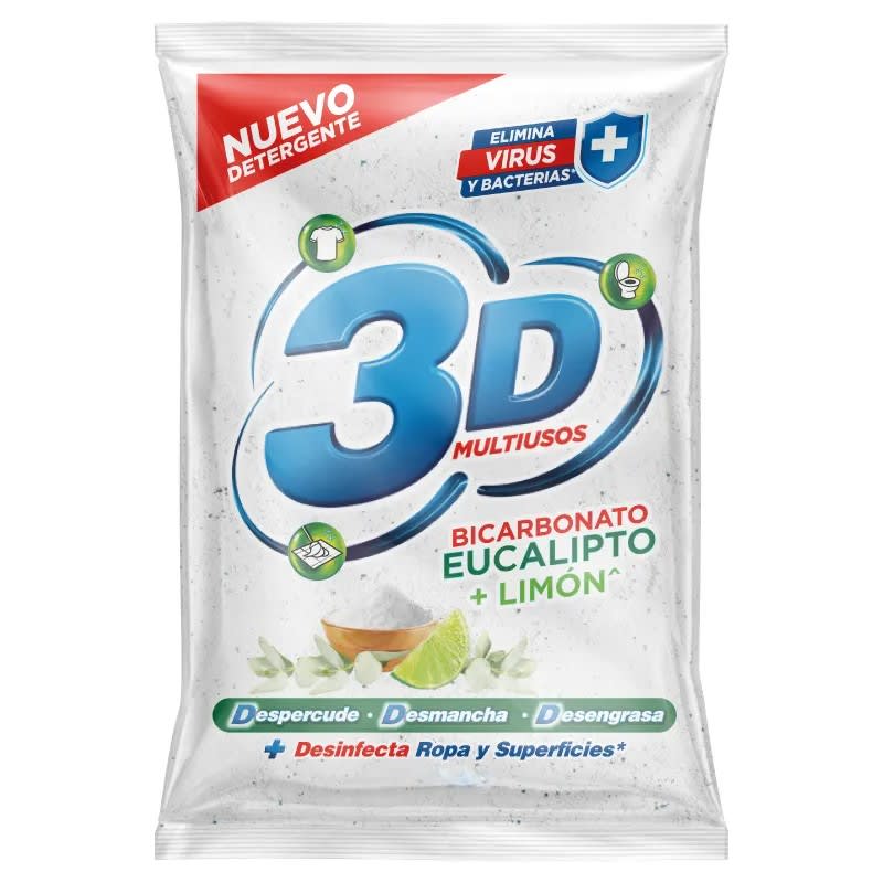 Detergente el Polvo Bicarbonato Eucalipto Limón