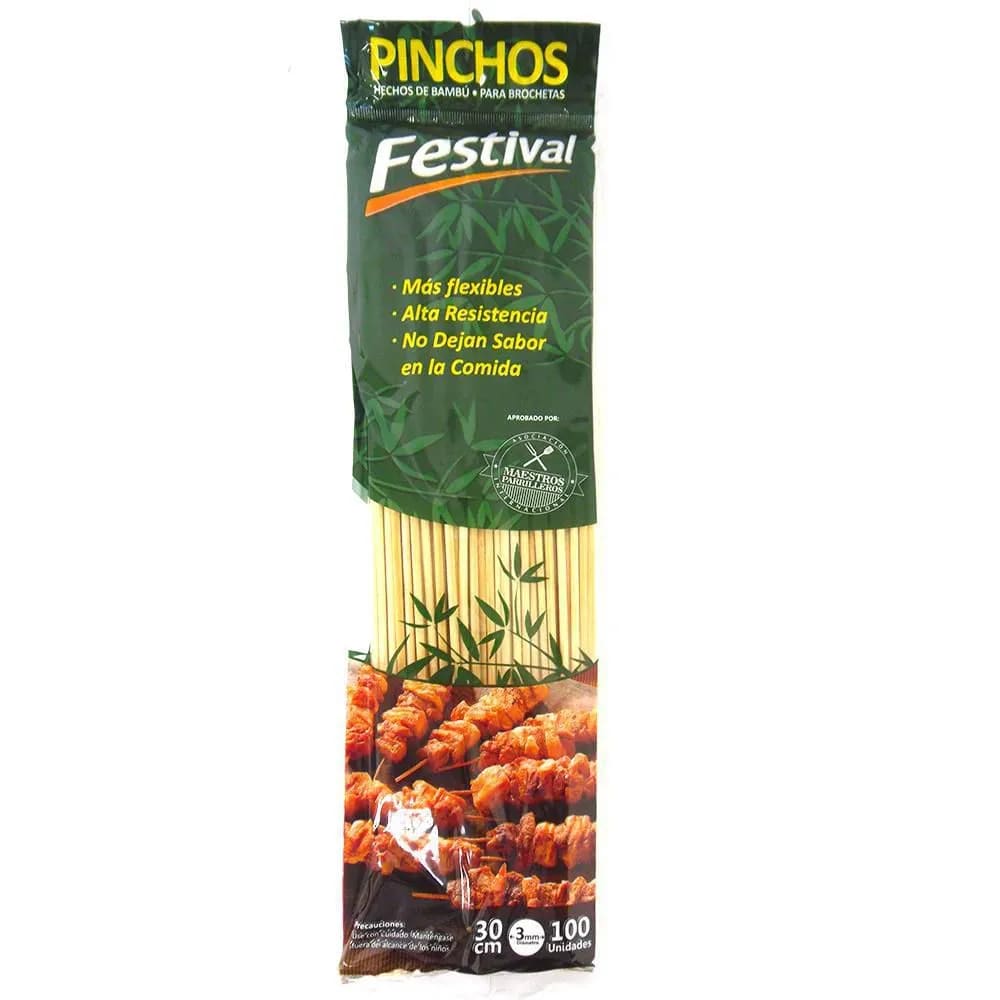 Pinchos de Bambú