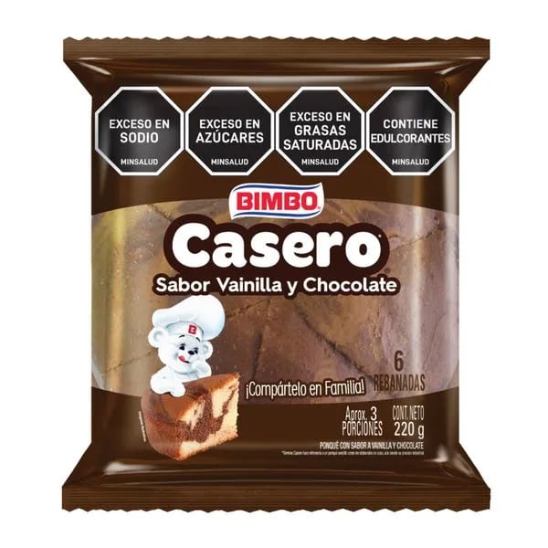 Ponqué Casero Marmoleado