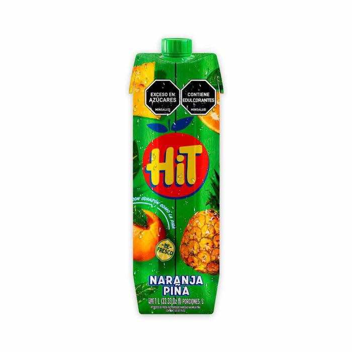Jugo Hit Sabor A Naranja Piña Tetra