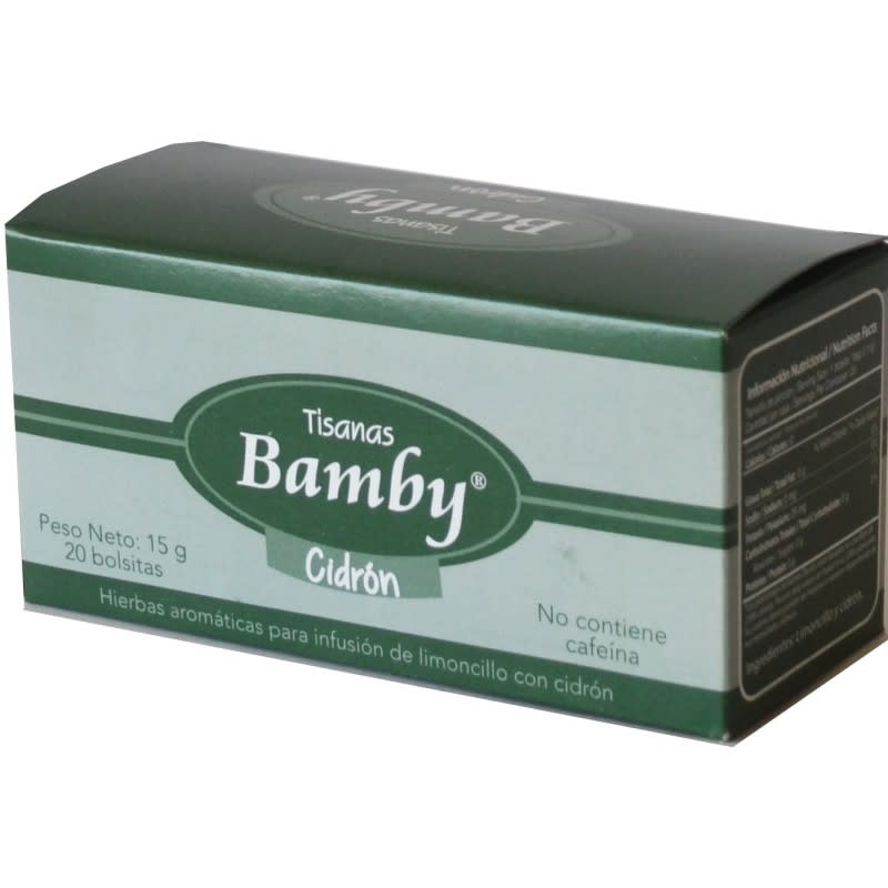 Aromática Tisanas Bamby Cidrón x 20 bolsas