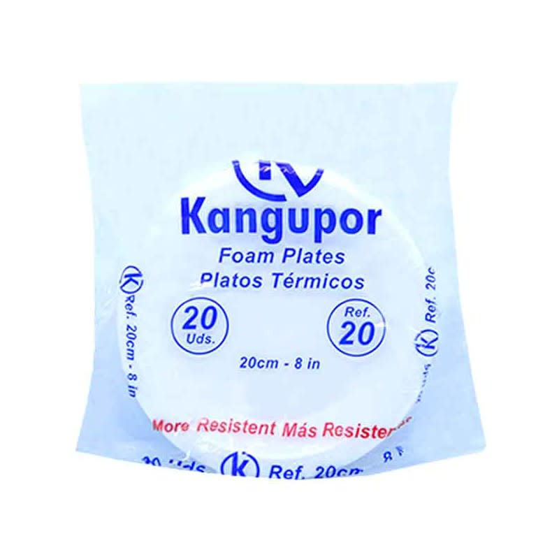 Plato Desechable Kangupor Hondo Ref 20