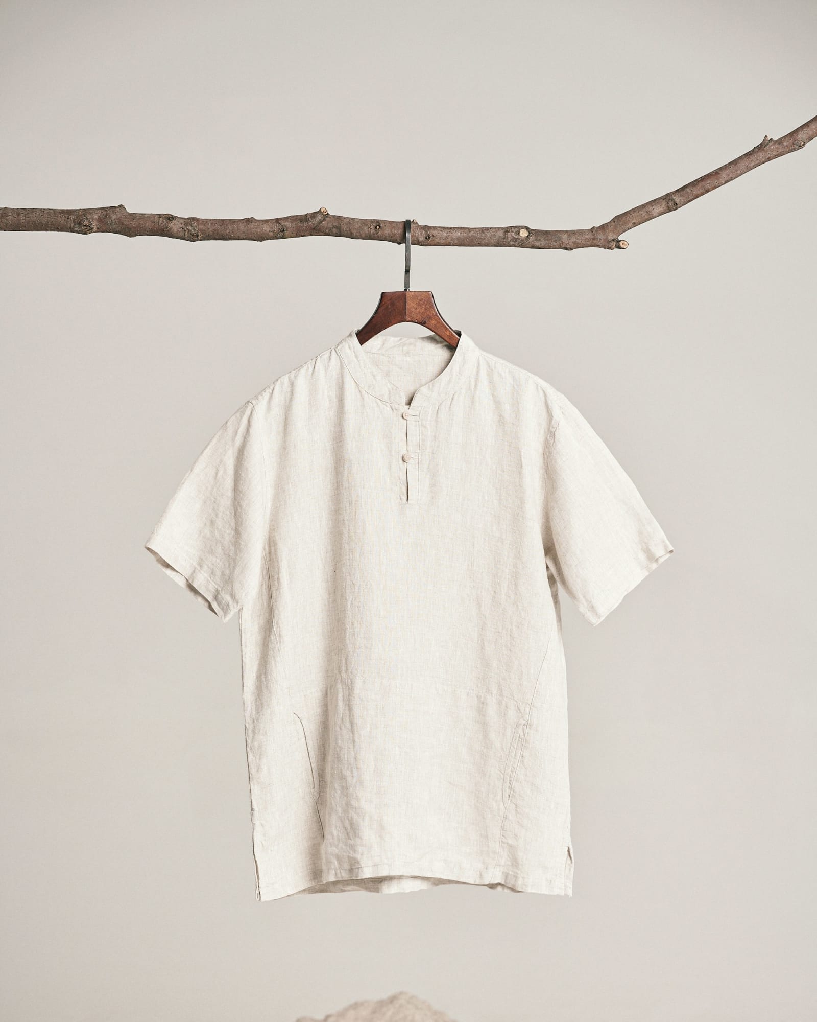 Linen Boxy Tee