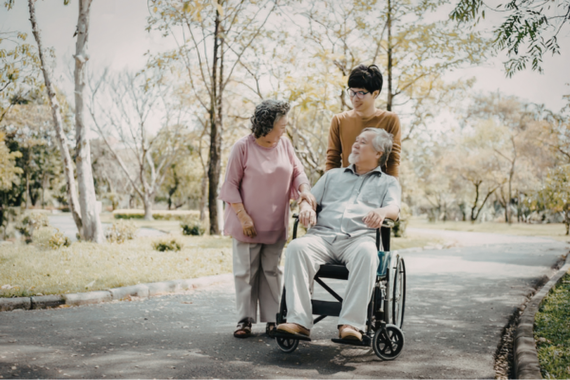 Caregiver with client