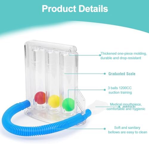 Vue 3 de Appareil Exercice Respiratoire Exerciseur