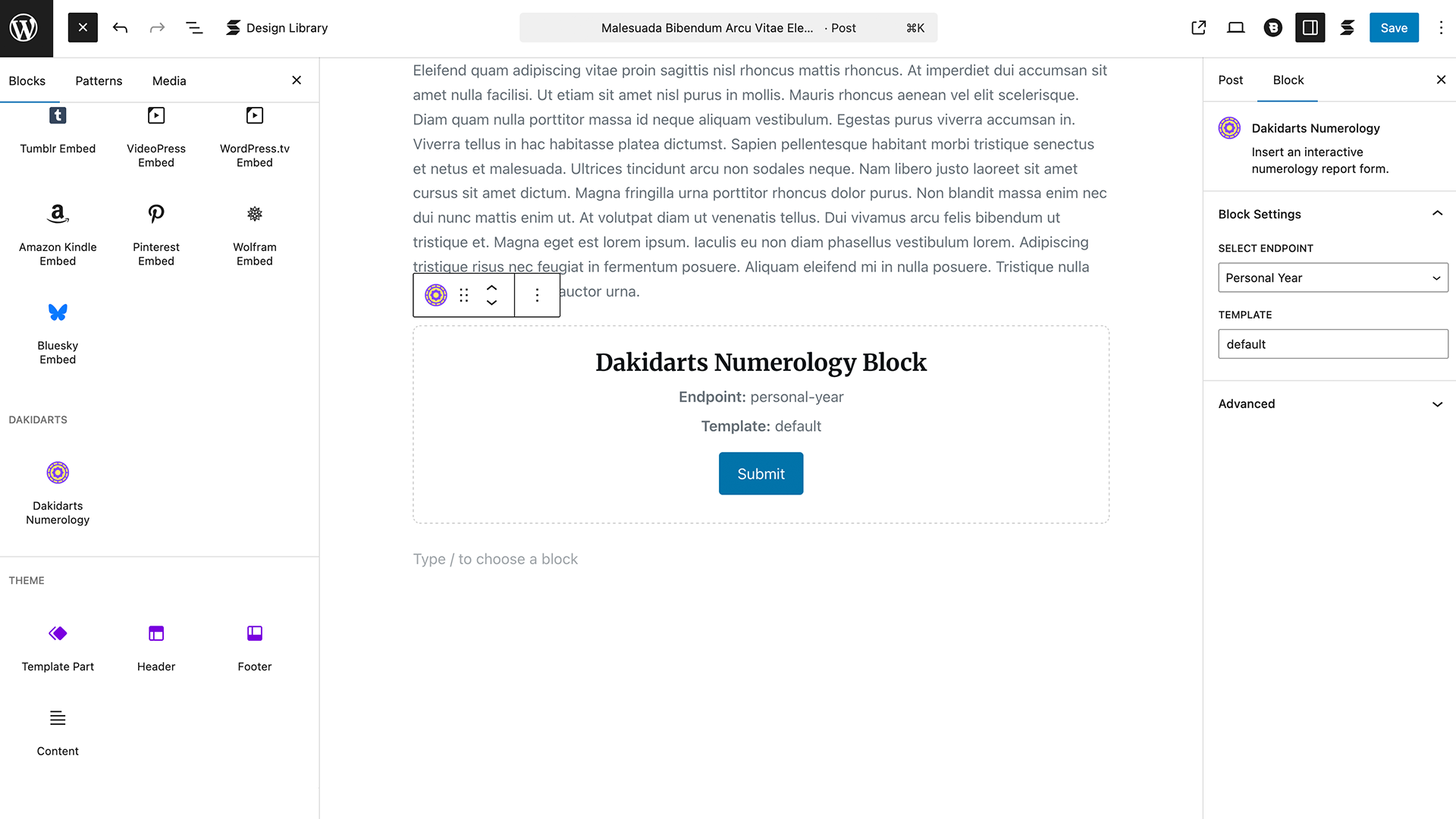 Getting Started with Dakidarts Numerology WordPress Plugin