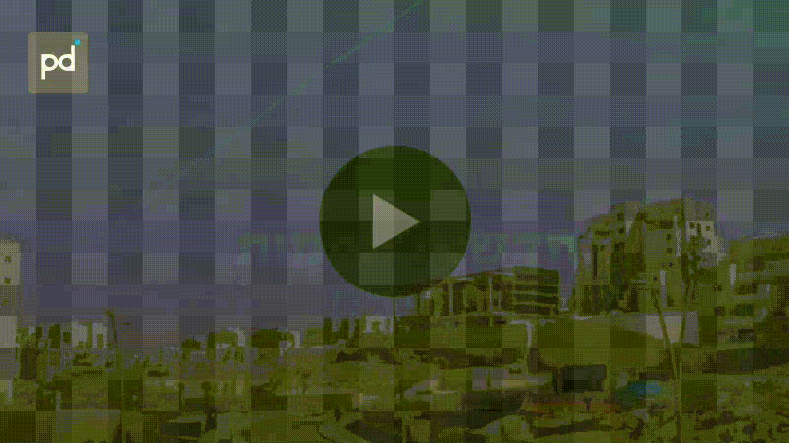 Ballistic Missile Interceptors Fire Over Central Israel in Iranian Strike Wave