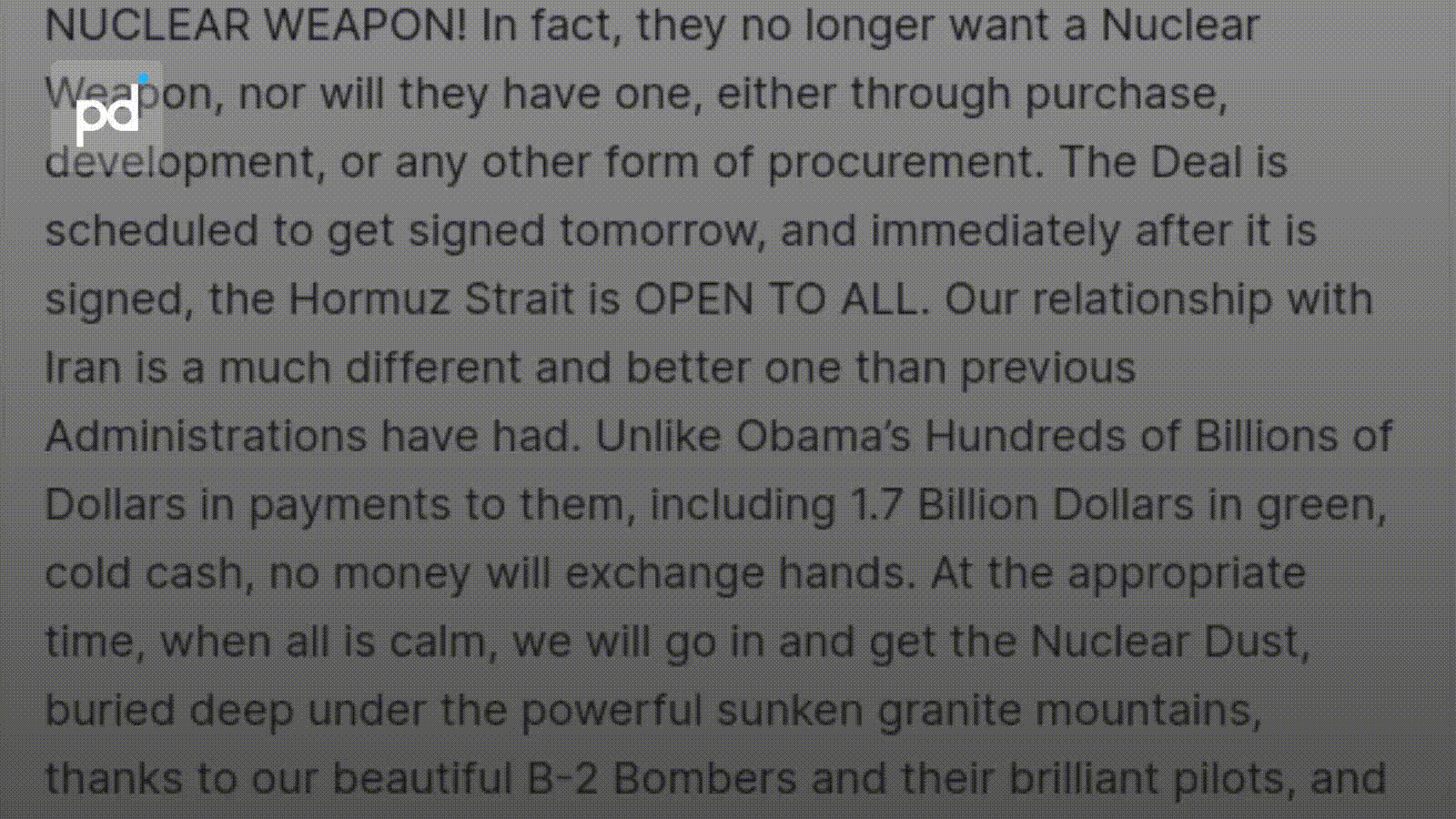 Trump Declares Hormuz Will Open Tomorrow, US to Secure Iran's Nuclear Material