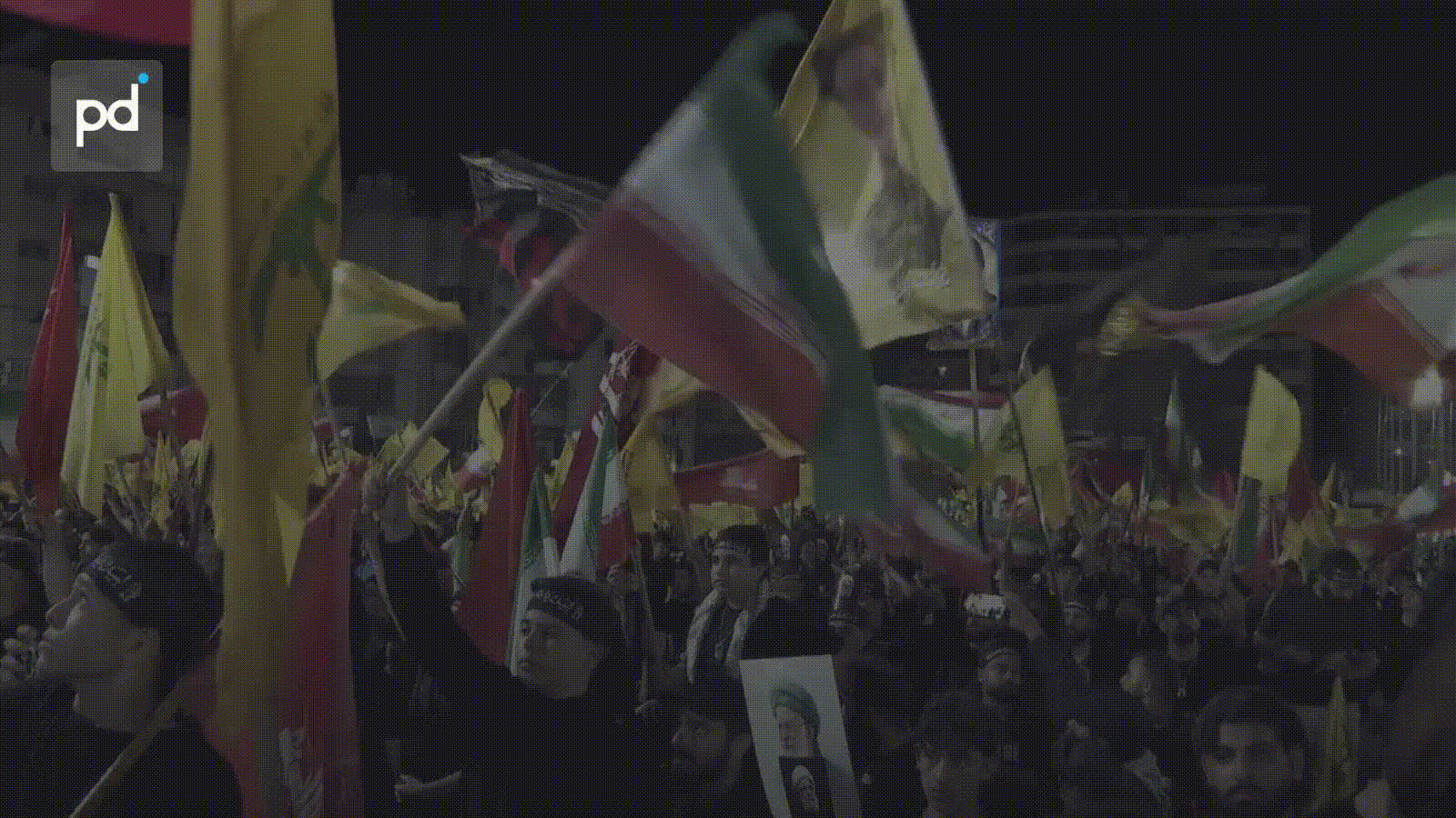 Hezbollah Chief Qassem Addresses Crowds Mourning Khamenei in Beirut