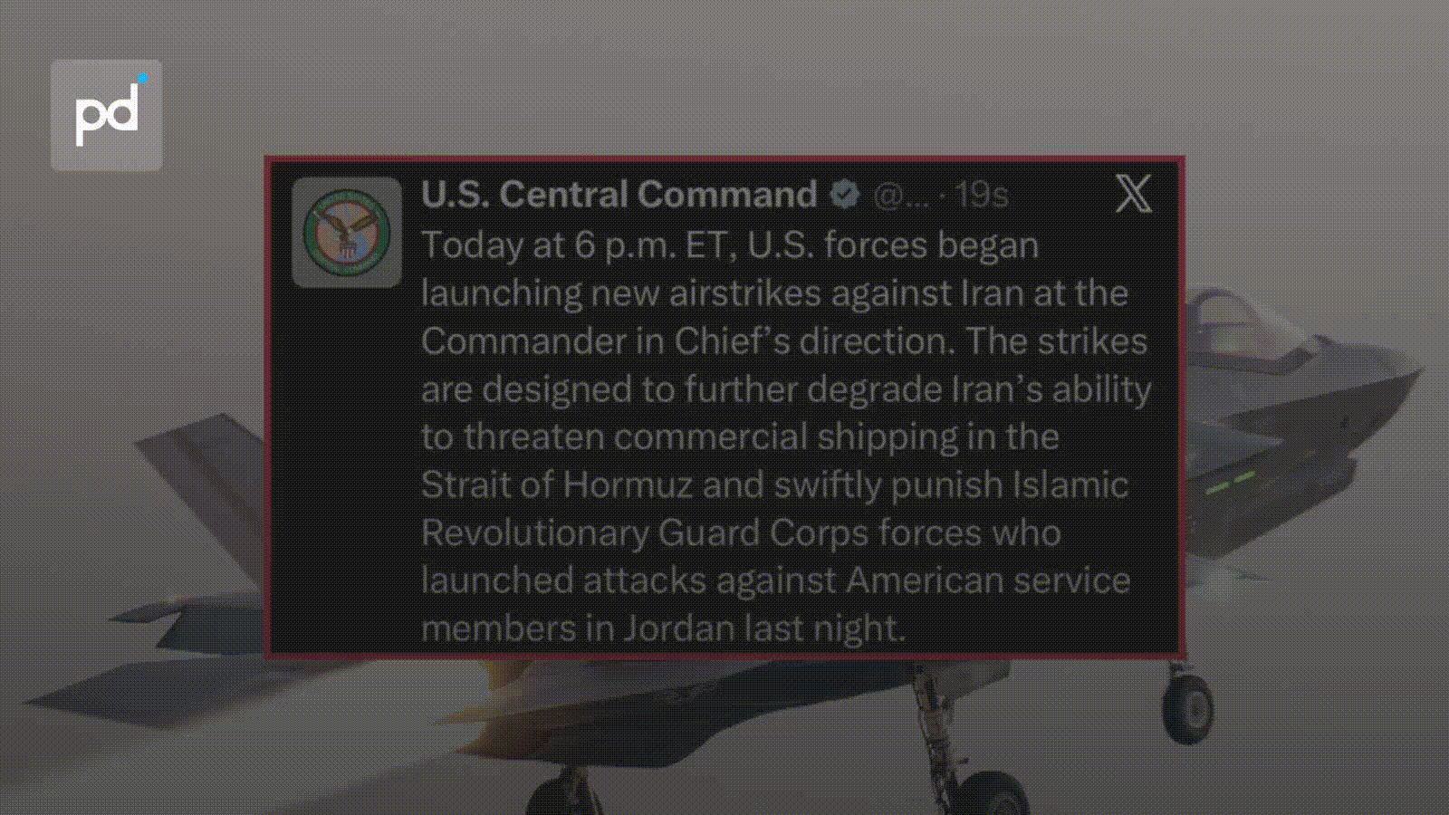 CENTCOM Launches New Strike Wave on Iran After First US Soldiers Killed
